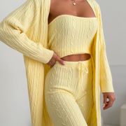 „KNIT TRIO – BUTTER YELLOW”
