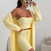 „KNIT TRIO – BUTTER YELLOW”