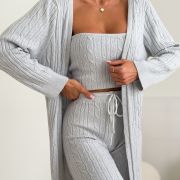 „KNIT TRIO – LIGHT GREY”