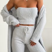 „KNIT TRIO – LIGHT GREY”