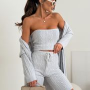 „KNIT TRIO – LIGHT GREY”