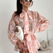 Sukienka „Blush Mirage” – morelowo- beżowa