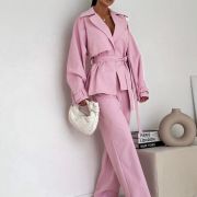 Komplet „ Pink Atelier” – pudrowy róż