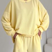 Komplet dresowy LOUNGE CLOUD – Cytrynowy