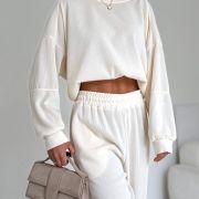 Komplet dresowy LOUNGE CLOUD – Kremowy