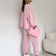 Komplet dresowy LOUNGE CLOUD – Pudrowy Róż