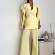 Komplet garniturowy damski „Aura Yellow” – żółty