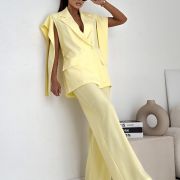 Komplet garniturowy damski „Aura Yellow” – żółty