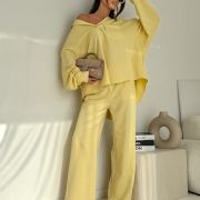 Komplet Oversize „Mauve Chic”– Żółty