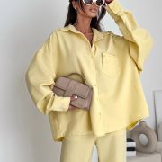 Komplet Oversize „Mauve Chic”– Żółty