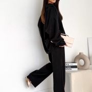 Komplet Oversize „Mauve Chic”– Czarny