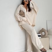 Komplet Oversize „Mauve Chic”– beżowy