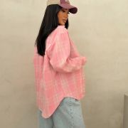 KOSZULA FLANNEL PINK SOFT