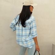 KOSZULA FLANNEL BLUE SKY