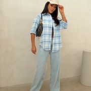 KOSZULA FLANNEL BLUE SKY