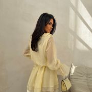 SUKIENKA BELLA RUFFLE YELLOW