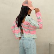 SWETER WAVY CANDY PINK & MINT