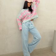 SWETER WAVY CANDY PINK & MINT