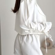 „ELEGANCE SET” Komplet marynarka + spódniczka – Biały