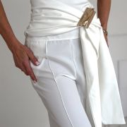 LILGLAM  🌸 Spodnie Glam Belt White