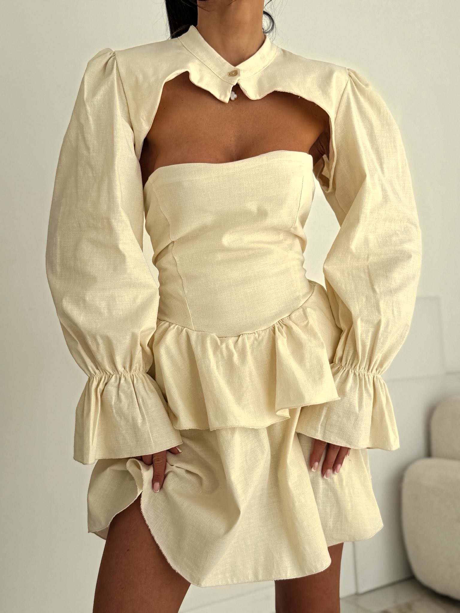 LILGLAM  🌸 Sukienka Bella Cream