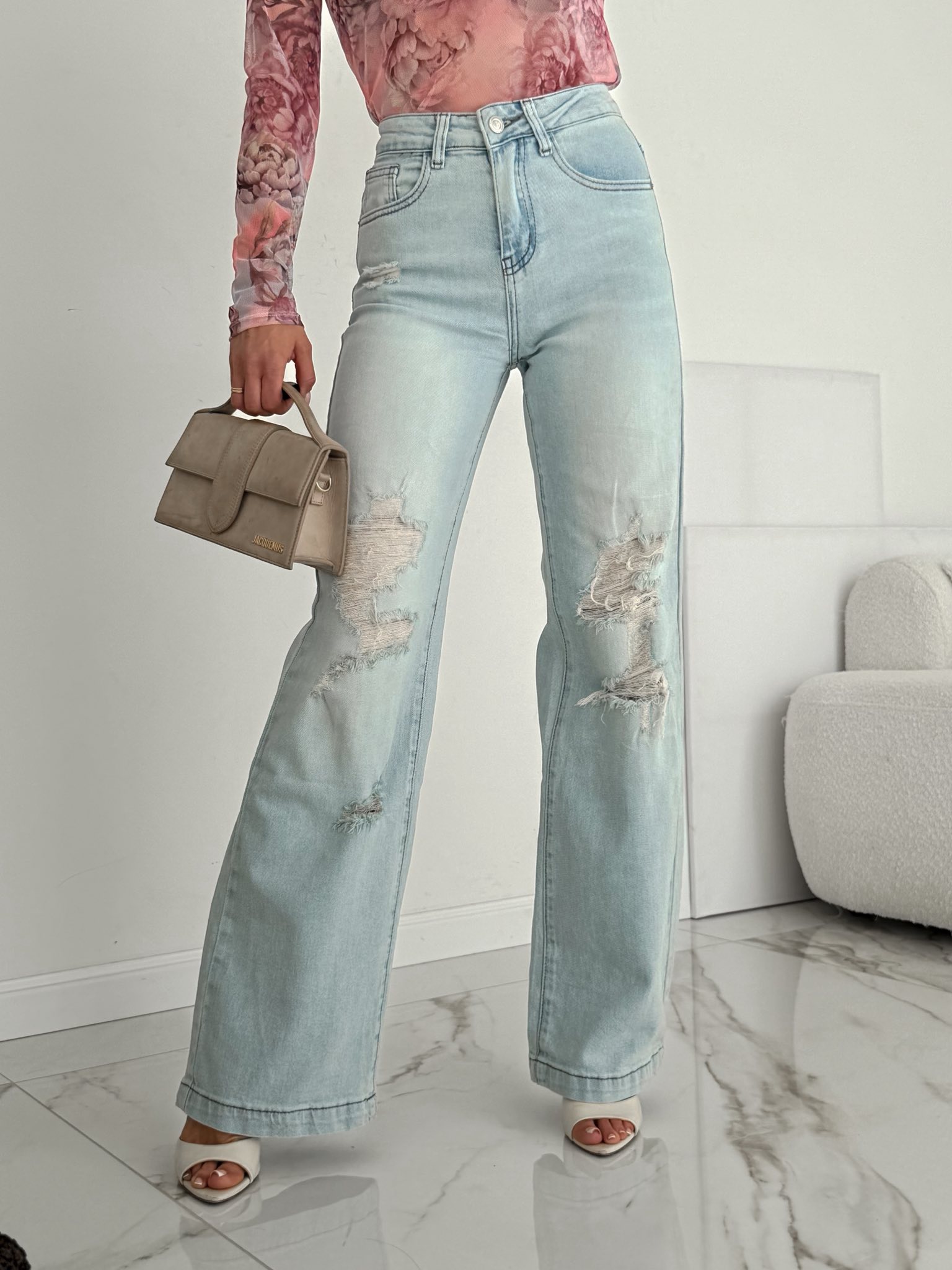 LILGLAM  Jeansy Lace Detail