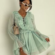 SUKIENKA BELLA RUFFLE MINT
