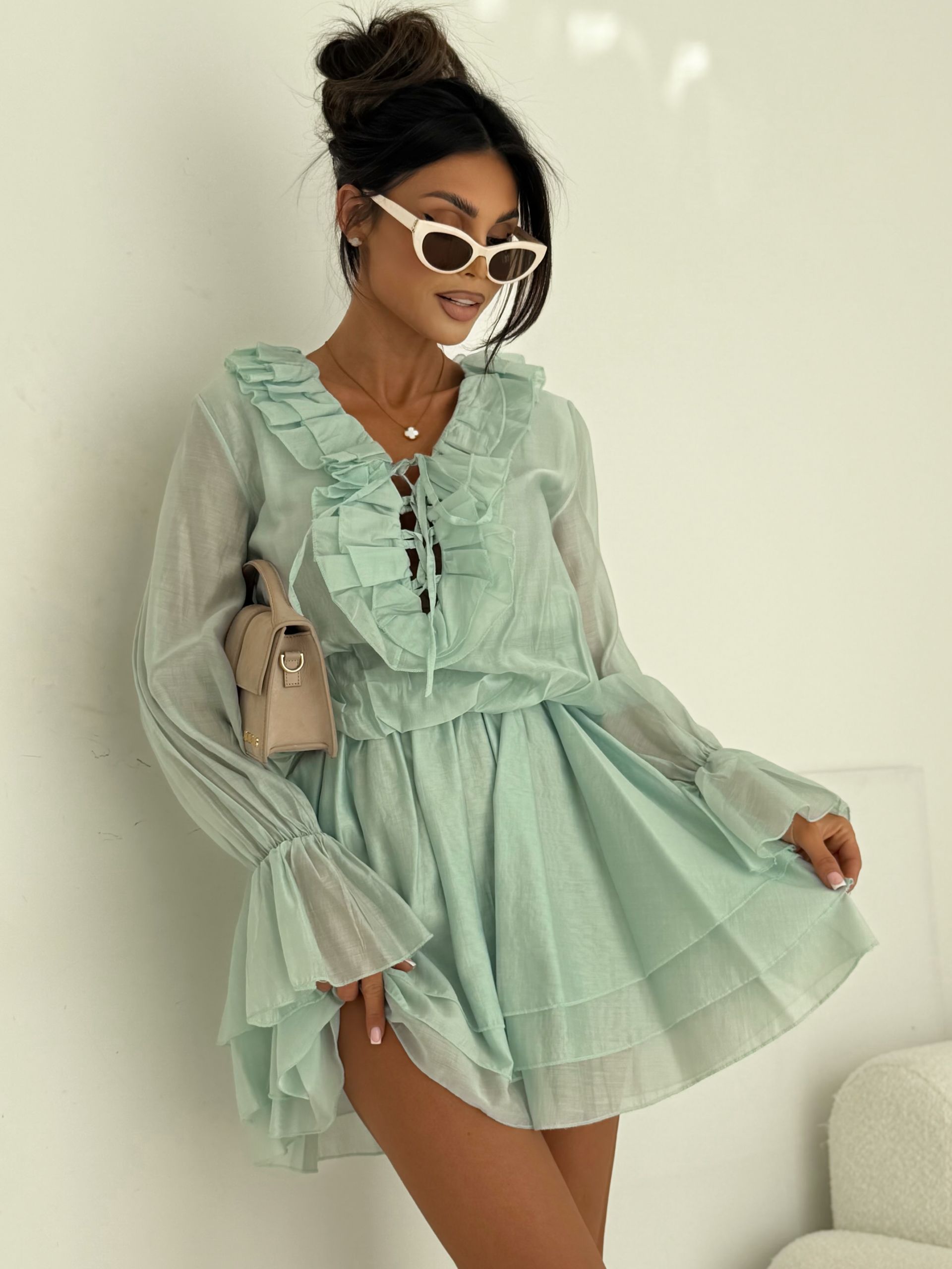 SUKIENKA BELLA RUFFLE MINT