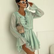 SUKIENKA BELLA RUFFLE MINT