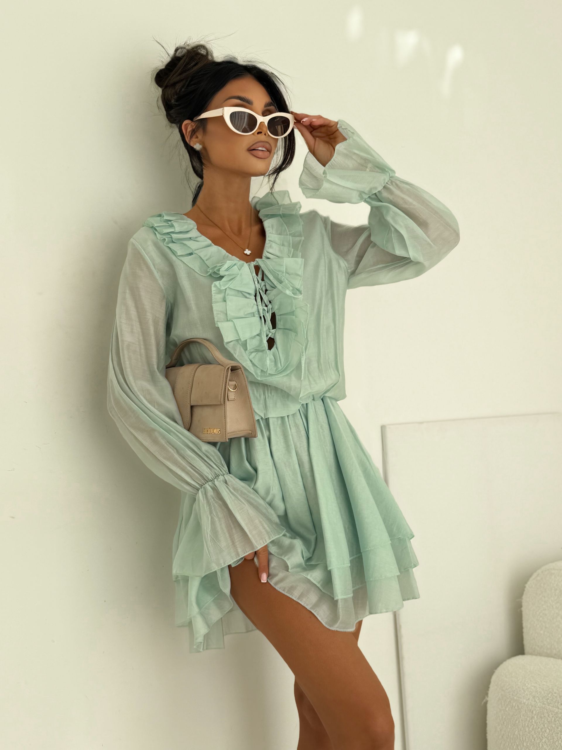 SUKIENKA BELLA RUFFLE MINT