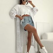 Kardigan Ażurowy Summer Lace – Biały