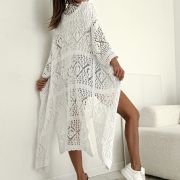 Kardigan Ażurowy Summer Lace – Biały