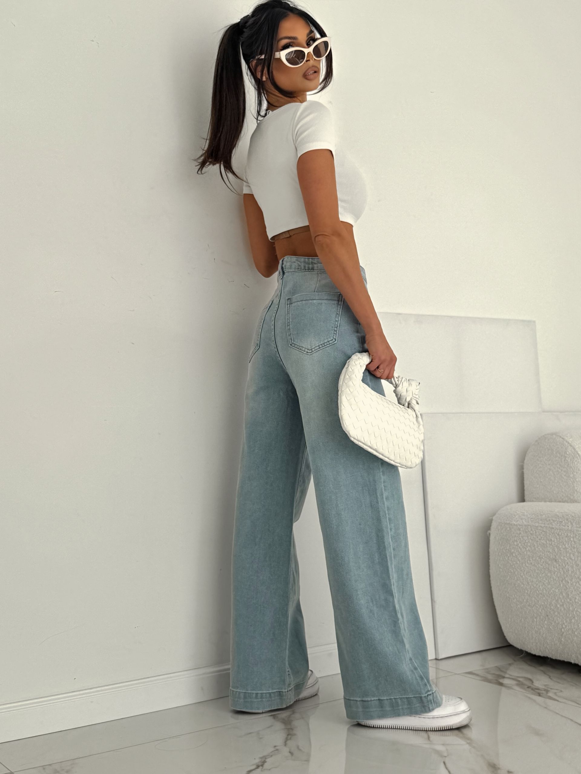 LILGLAM 💙 Jeansy Lace Up Denim