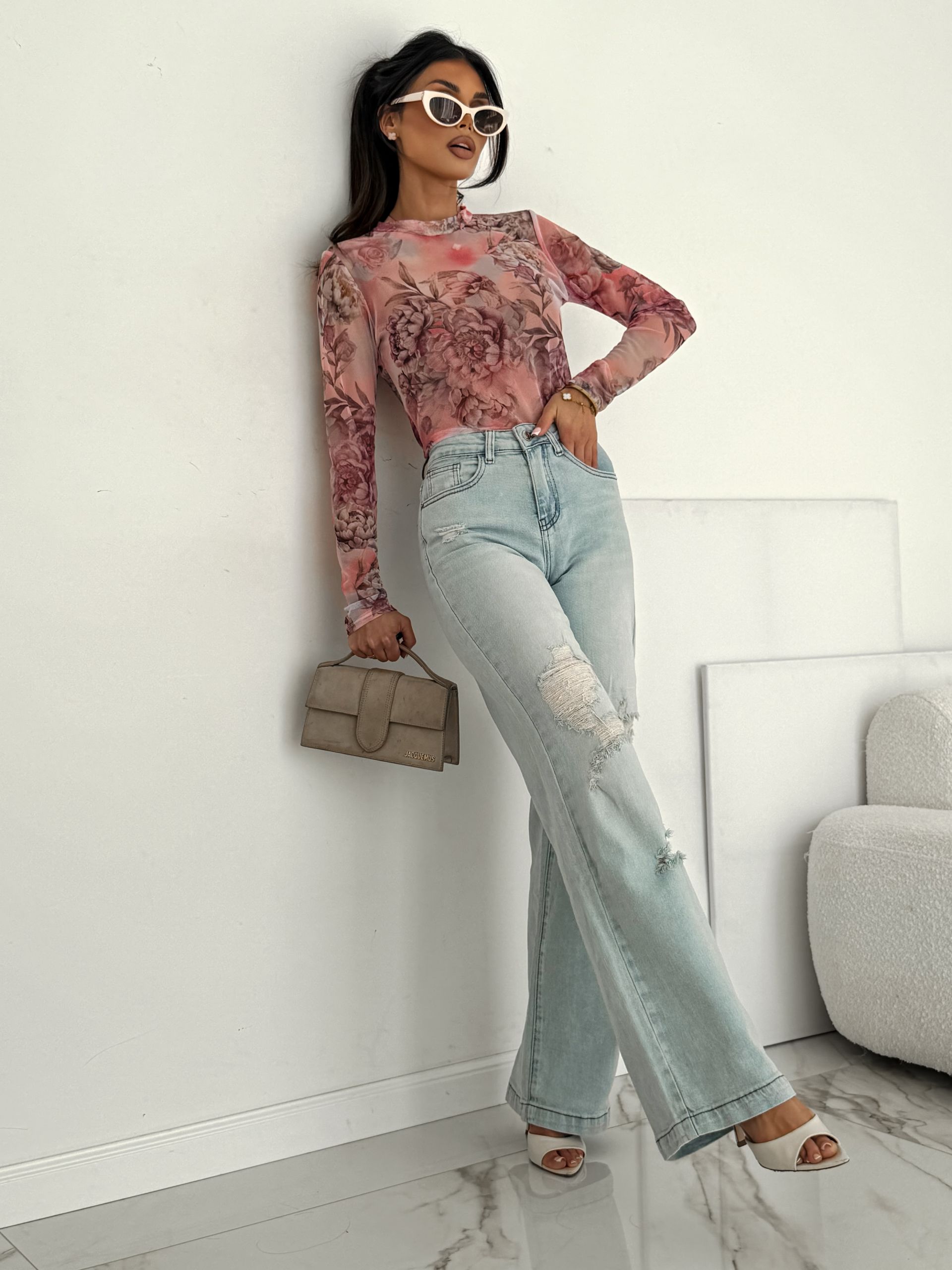 LILGLAM  Jeansy Lace Detail