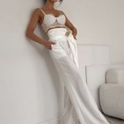 LILGLAM  🌸 Spodnie Glam Belt White