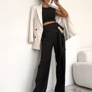 LILGLAM 🌸 Spodnie Glam Belt Black