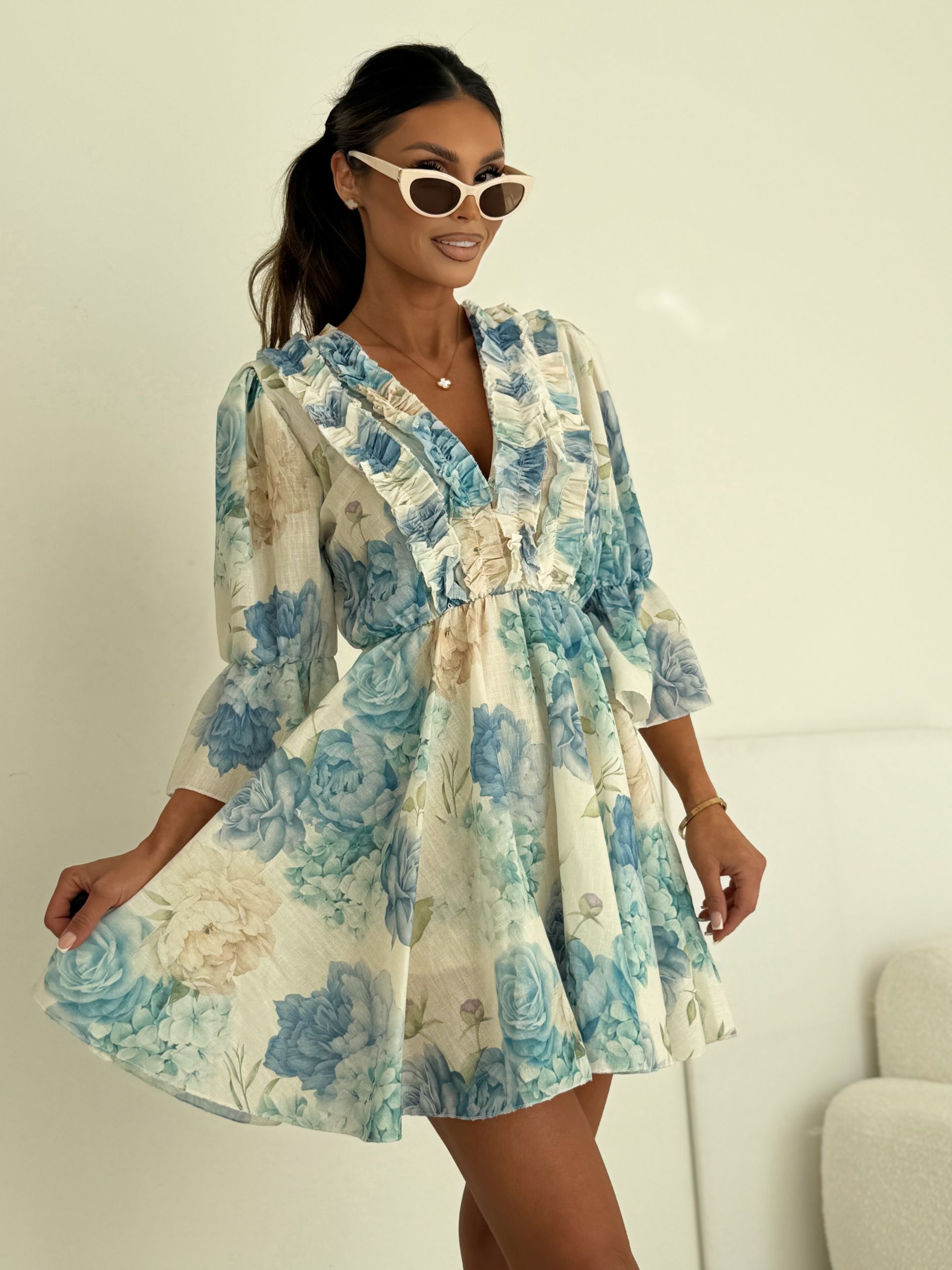 LIL GLAM Sukienka Blue Garden