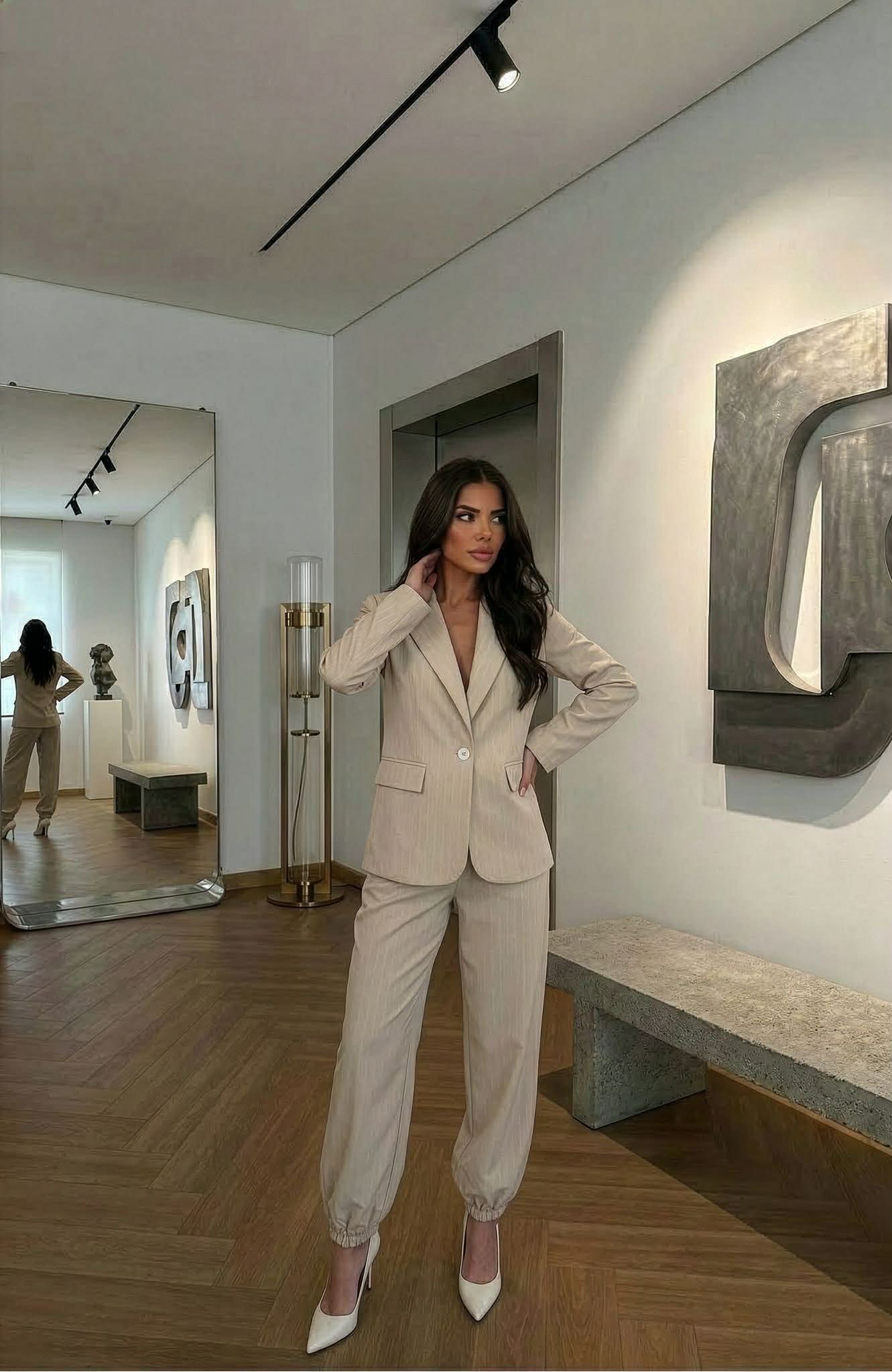 Komplet Vivienne beż