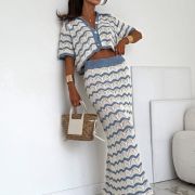 LILGLAM / NOWA KOLEKCJA 🌸 Wave Knit Set Blue