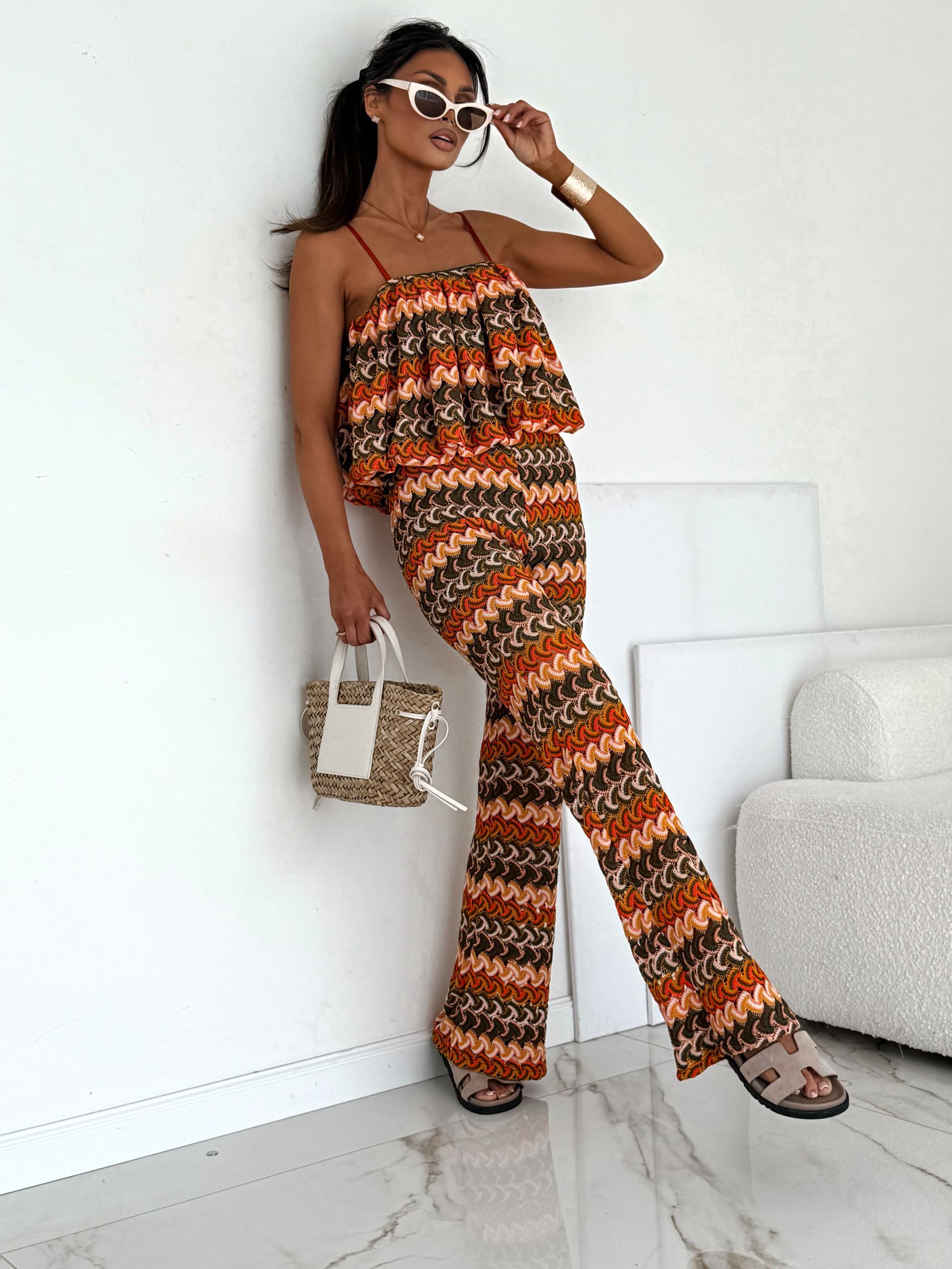 LILGLAM / NOWA KOLEKCJA 🌸 Wave Cotton Set Brown