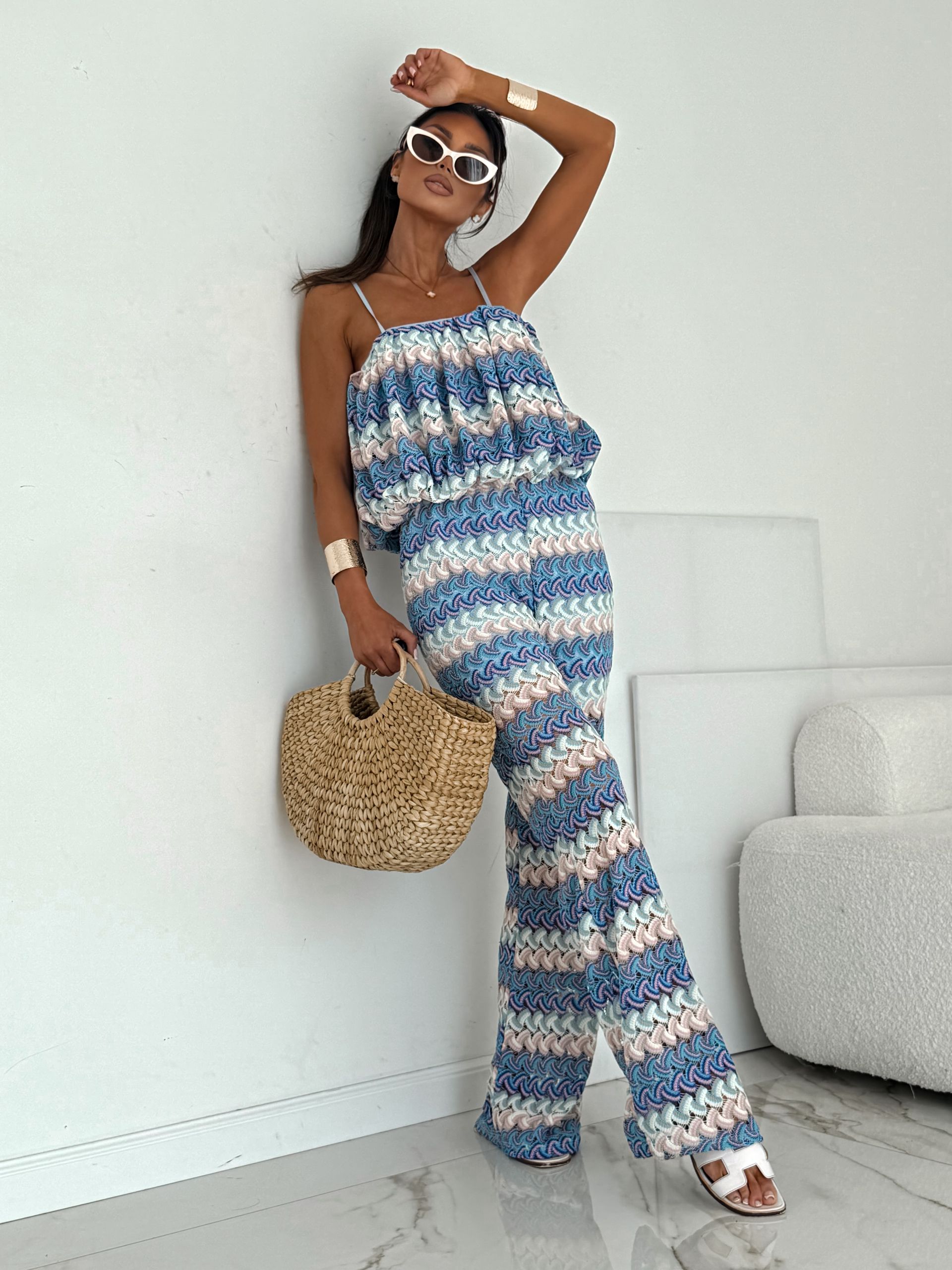 LILGLAM / NOWA KOLEKCJA 🌸 Wave Cotton Set Blue