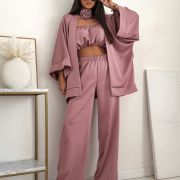 Komplet Monaco Satin – brudny róż