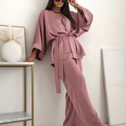 Komplet Monaco Satin – brudny róż