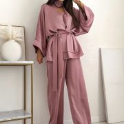 Komplet Monaco Satin – brudny róż