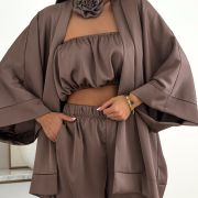 Komplet Monaco Satin – Mokka