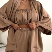 Komplet Monaco Satin – Golden Beige