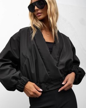 Kurtka Bomber Premium – CZARNA